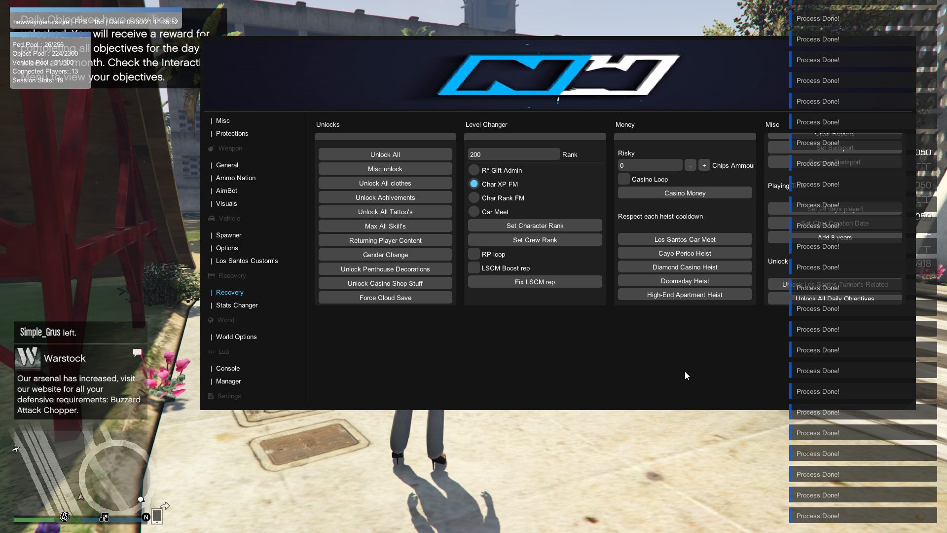 NewWay Mod Menu, New GTA V Paid Mod Menu